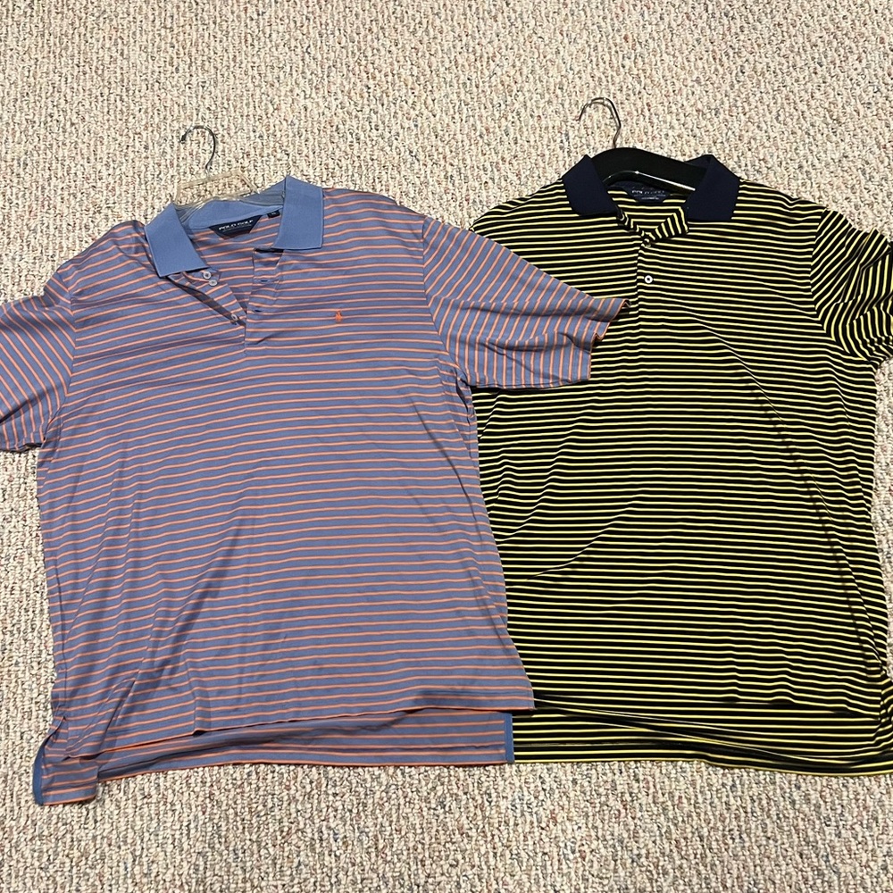 2 Polo Golf Shirts